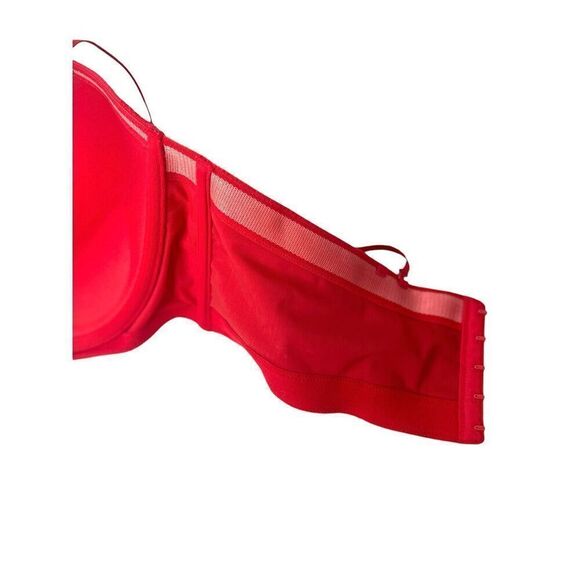 Cacique lace push‎ up Boost strapless bra Size 40F red - Picture 9 of 9